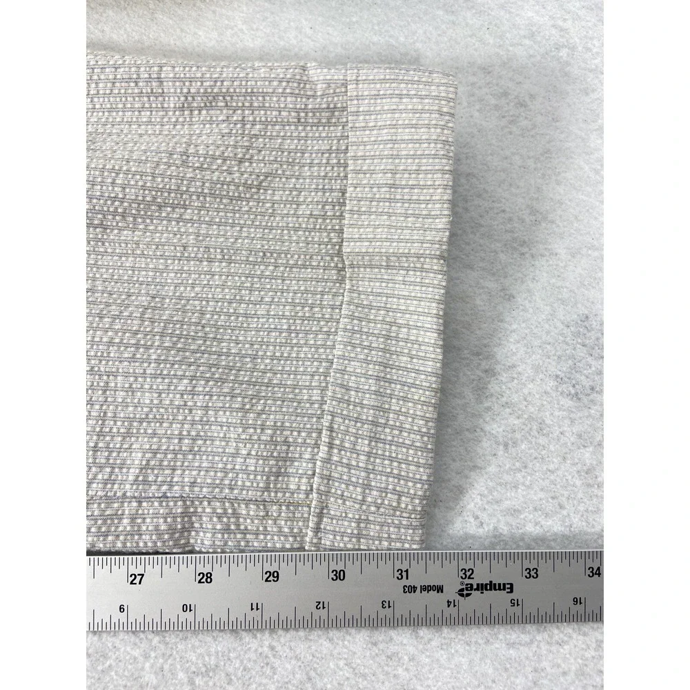 Bills Khakis Pants Mens 36x31 Gray Seersucker Pleated Front  Cotton Stipend New